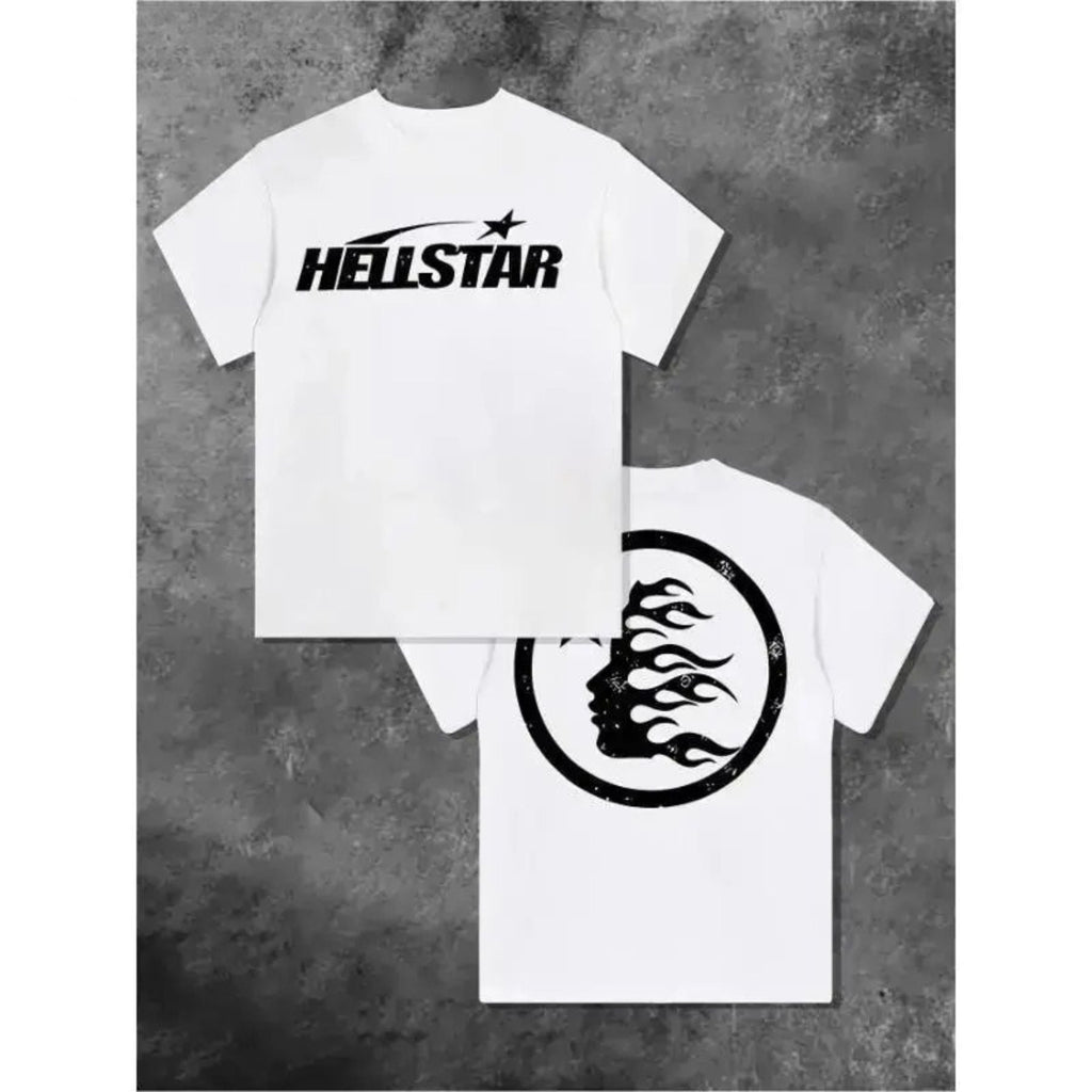 "Star Power" Double-Sided Graphic T-Shirt – Urban Streetwear Oversized Cotton Top, Premium Y2K Aesthetic Celestial Tee