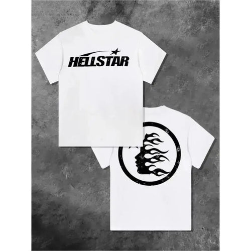 "Star Power" Double-Sided Graphic T-Shirt – Urban Streetwear Oversized Cotton Top, Premium Y2K Aesthetic Celestial Tee