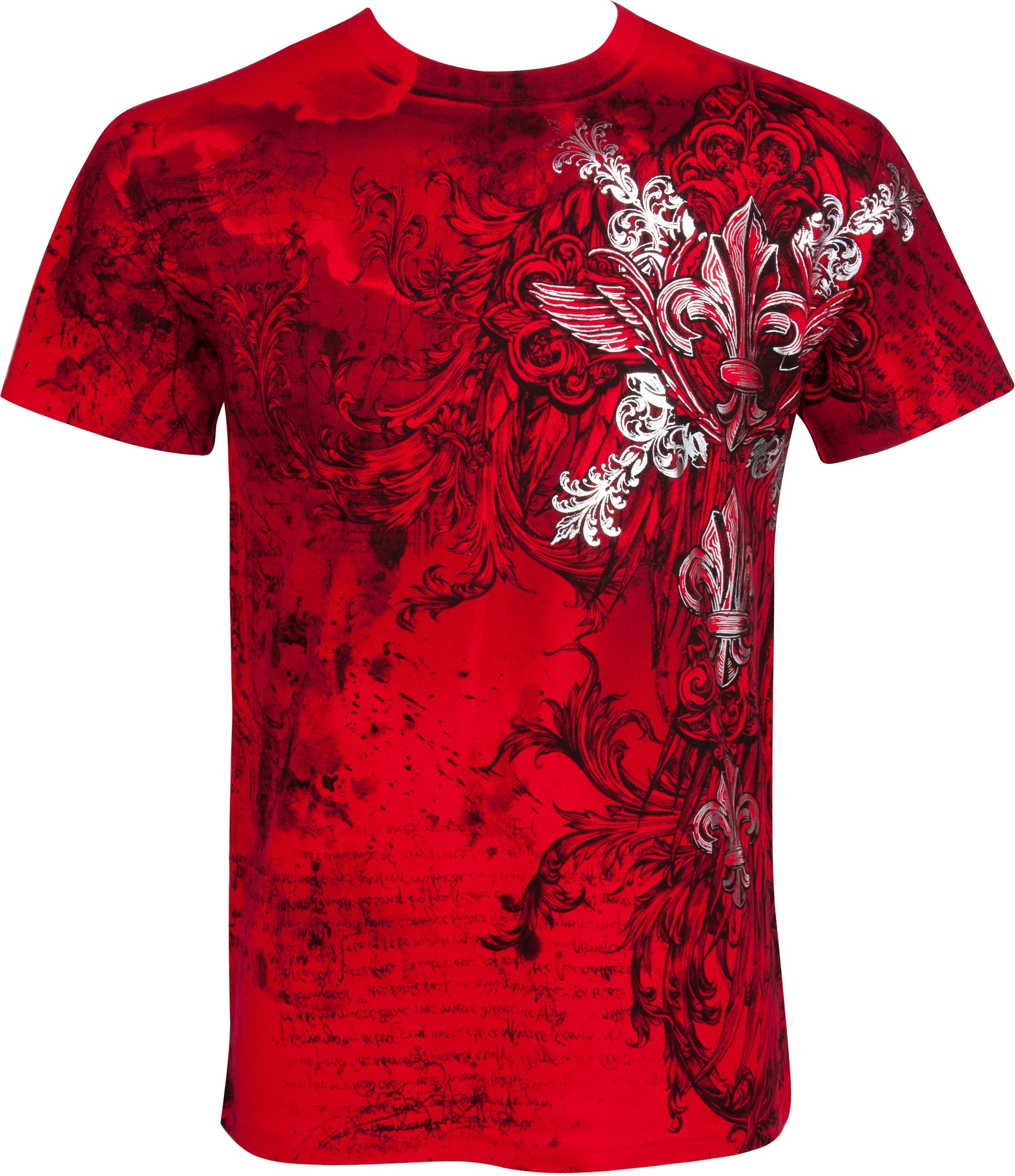 Sakkas Vines and Fleur De Lis Cotton Mens T-Shirt