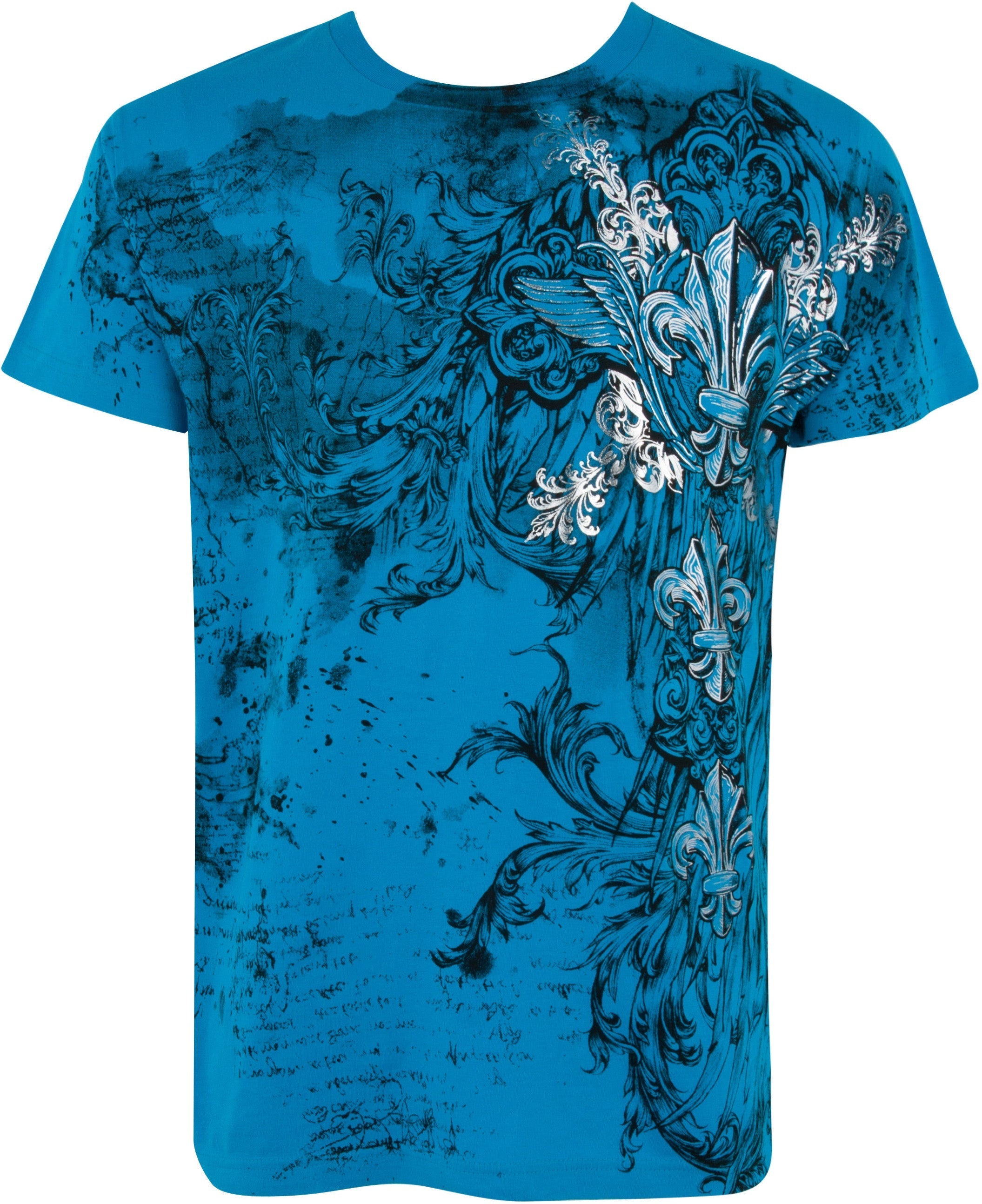 Sakkas Vines and Fleur De Lis Cotton Mens T-Shirt