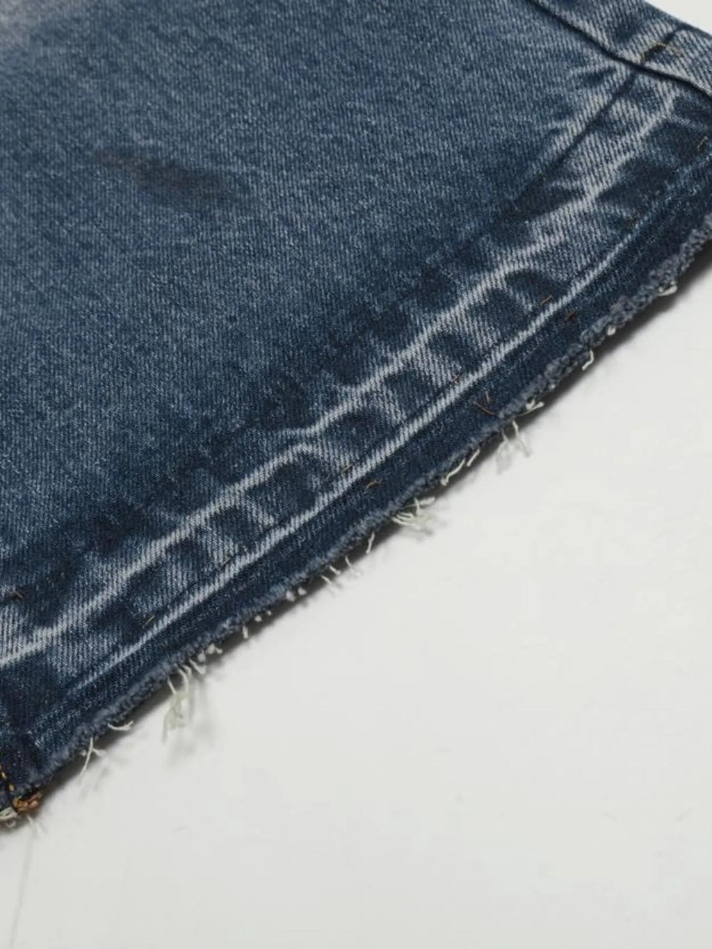 Men's Vintage Washed Gradient Distressed Flare Jeans