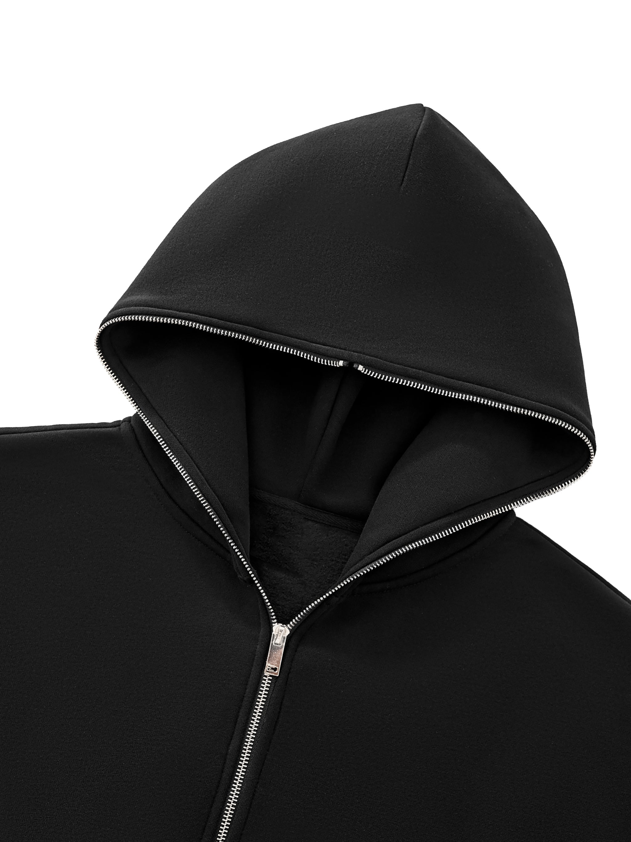 Fearless Apparel Line Fleeced Full-Zip Boxy Hoodie – Unisex Streetwear Comfort