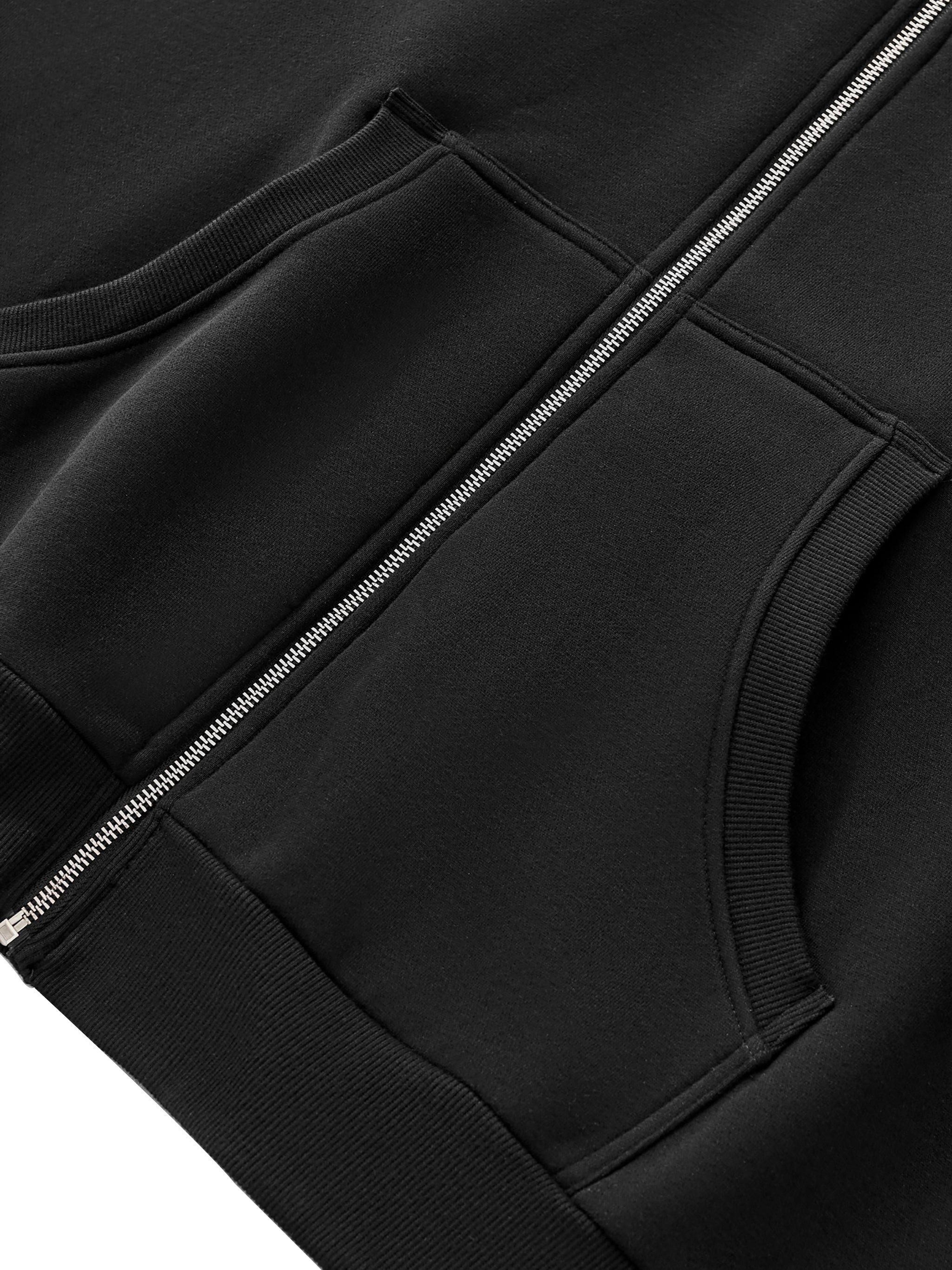 Fearless Apparel Line Fleeced Full-Zip Boxy Hoodie – Unisex Streetwear Comfort
