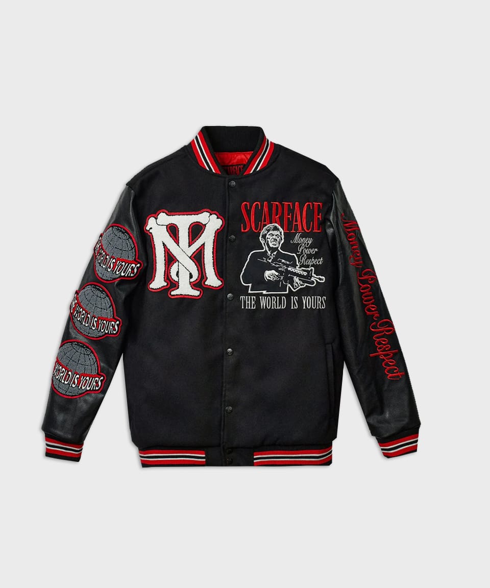 Scarface Pu Varsity  Jacket